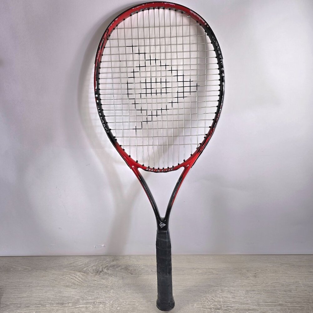 VTG Dunlop Tennis Racket Graphite Ti-2 Oversized Red & Black 4.5" Grip